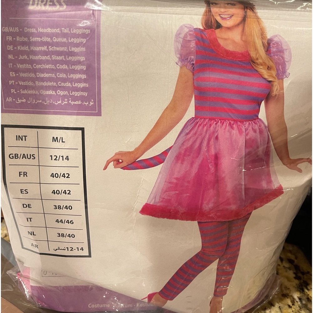 Cheshire Cat costume, US size 10